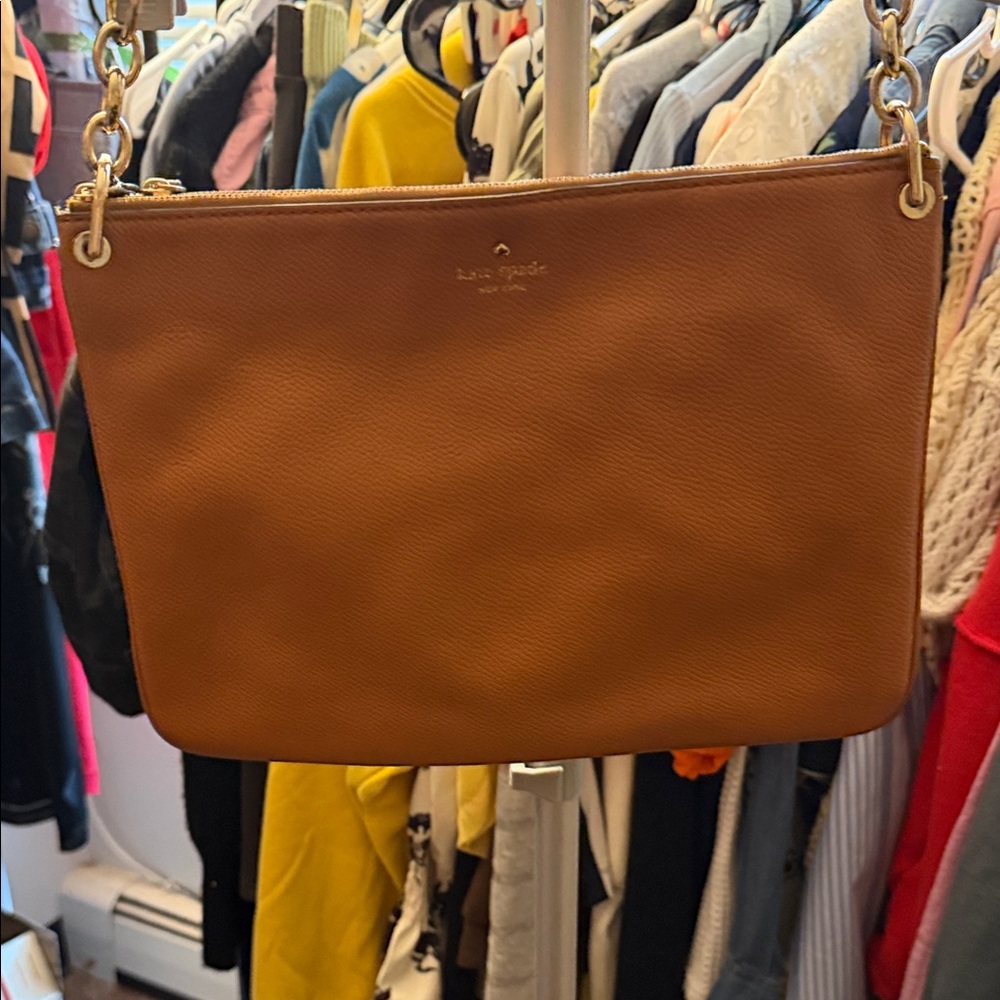 Kate Spade Tan Leather Shoulder Bag